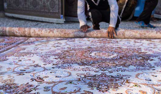 روش اصولی لول کردن قالی در قالیشویی فریدون کنار